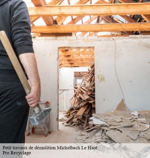 Petit travaux de démolition  michelbach-le-haut-68220 Pro Recyclage 