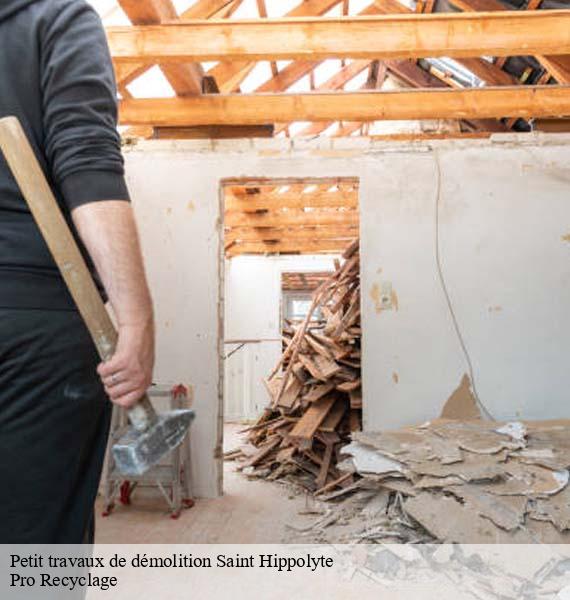 Petit travaux de démolition saint-hippolyte-68590 Pro Recyclage